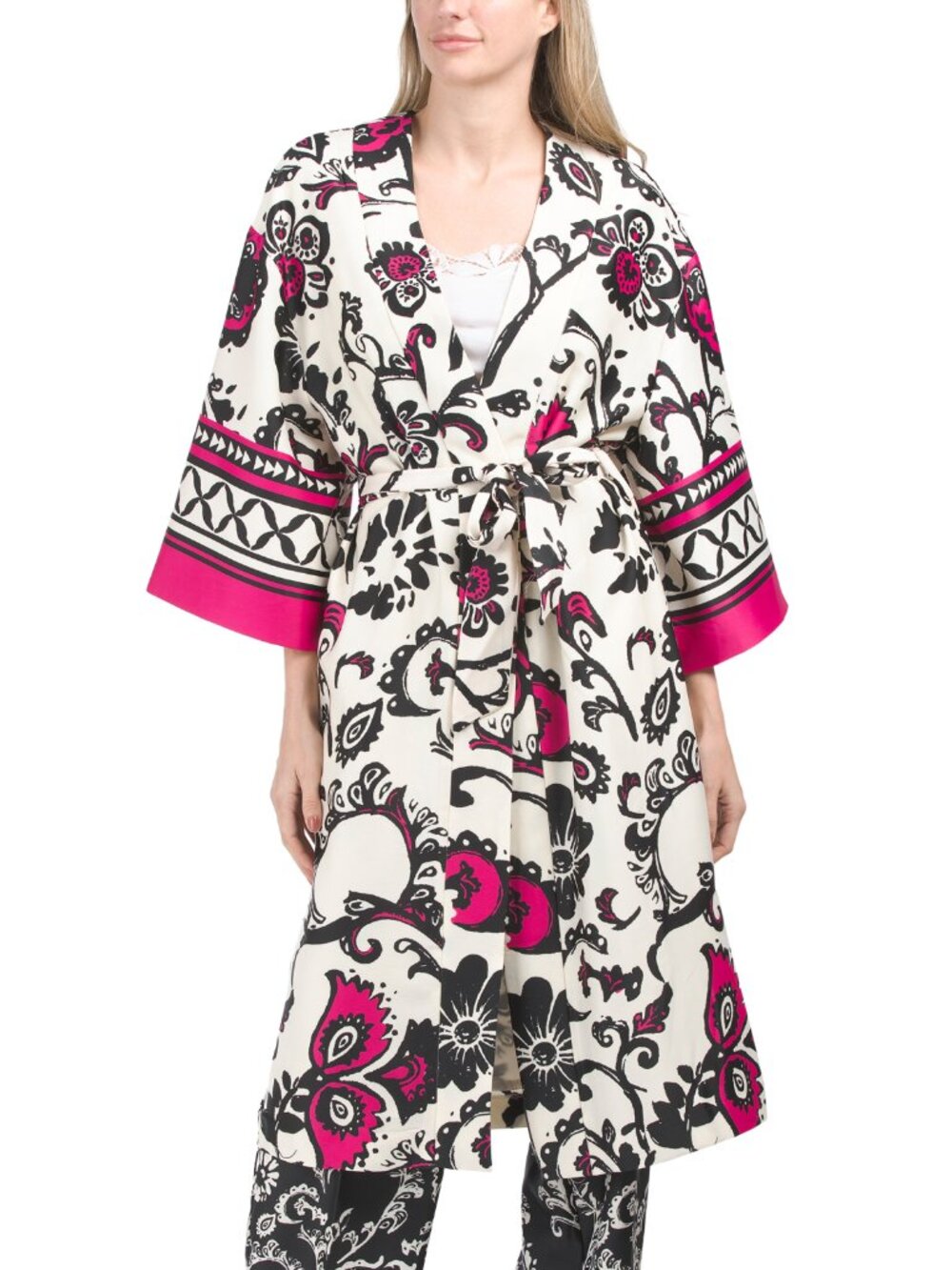 Eliane Rose Kimono Floral Printed Lined